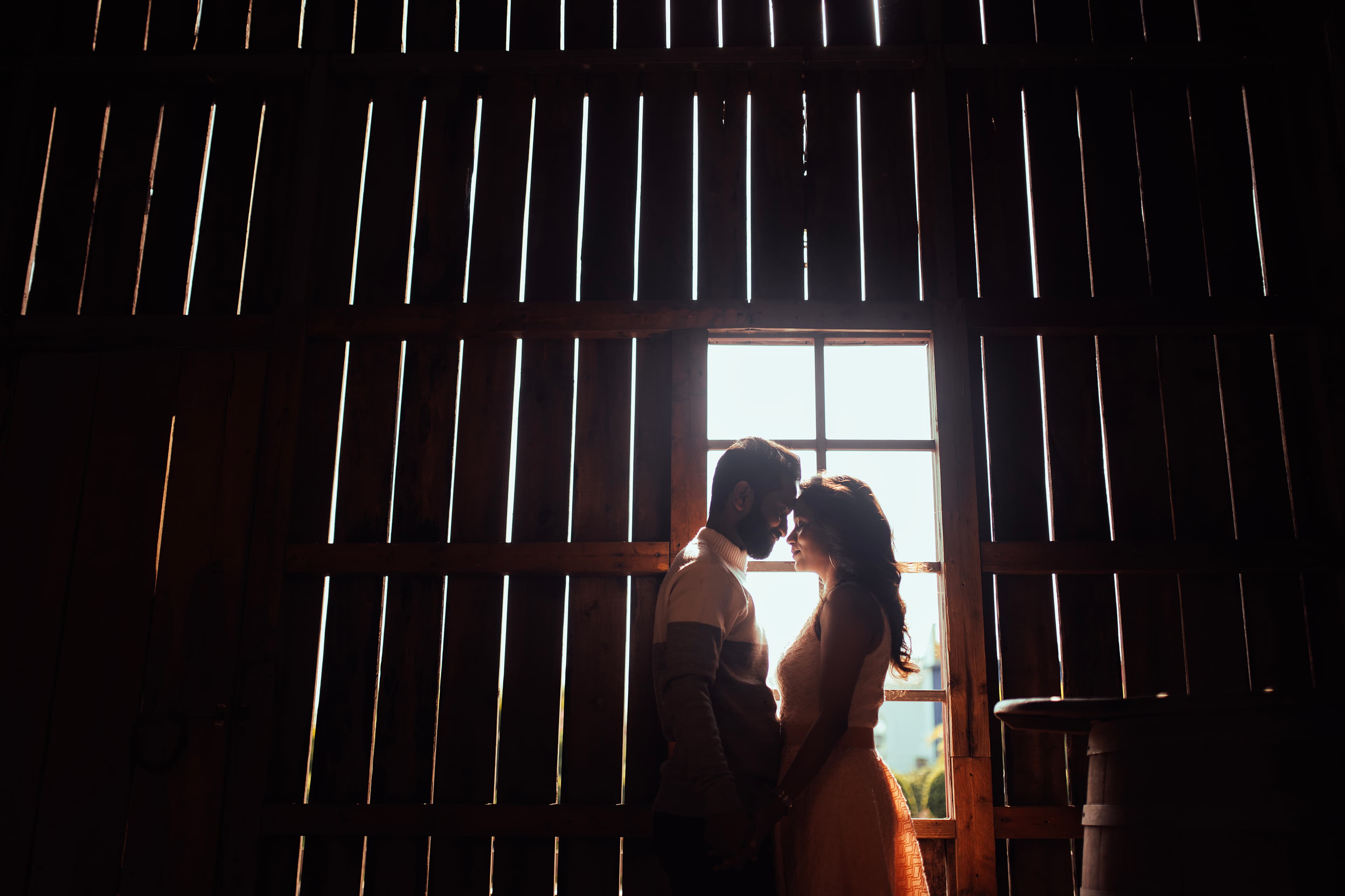 Bride and groom candid moment